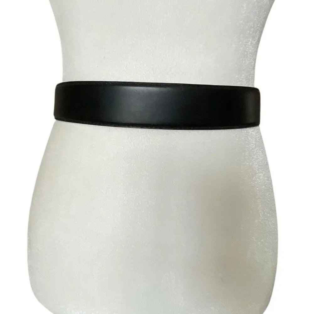 Rhinestone Dog Westie Scottie Black Leather Belt